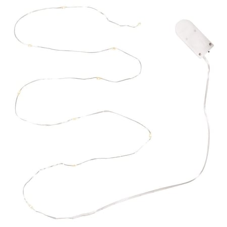 Micro-chaîne lumineuse LED avec fil, 120cm, 10 lumignons, Boite 1pce.