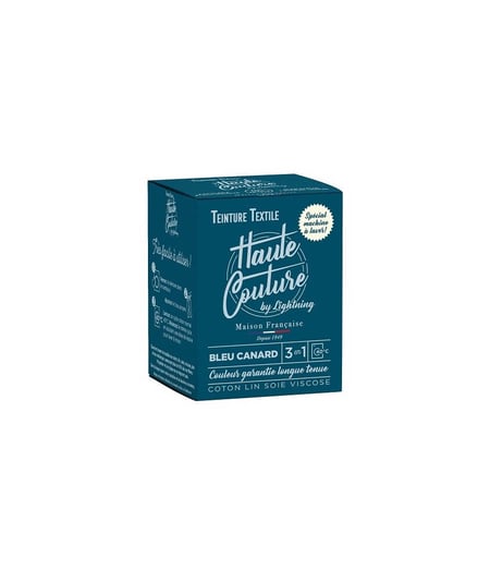 Teinture pour Textile 350g - Haute Couture : Longue Tenue & Facilité d'Utilisation Bleu Canard