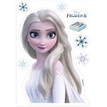 Décor Mural La Reine Des Neiges - Flocons Avec Prénom Personnalisé Elsa, Autocollant