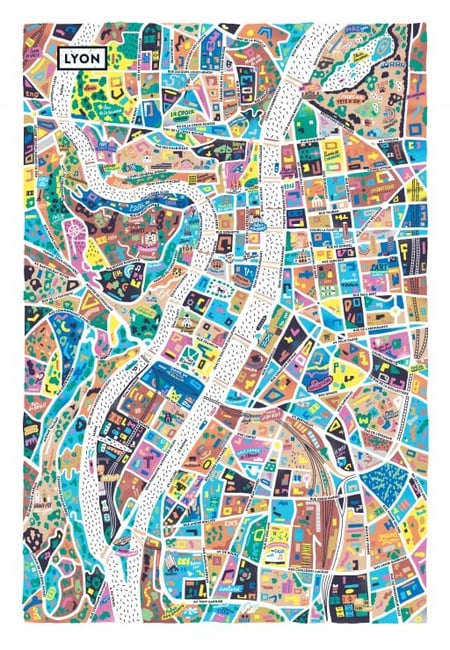 Puzzle 1000 pièces - Lyon - Grafika