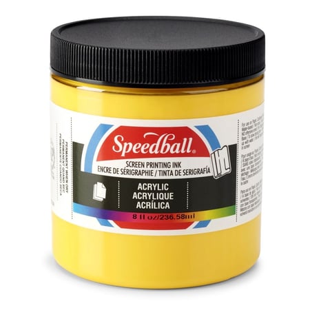 Encre acrylique jaune pour sérigraphie - Speedball
