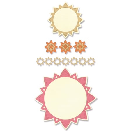 Matrices de découpe - Cadres et bordures géométriques - 10 dies Thinlits - Sizzix