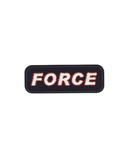 Lot de 3 écussons thermocollants force marine 6,5cm x 2,3cm