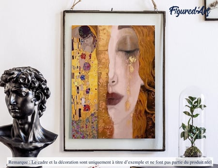 Peinture par Numéro Figured'Art - Gustav Klimt - Kit de Loisir Créatif DIY Numéro d'Art Complet - 40x50cm sans châssis en bois
