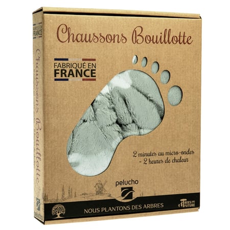 Chaussons bouillottes Gris Cultura