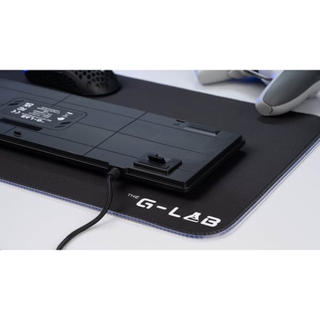 Clavier Gaming mécanique GLAB Platinium - Switch Rouge - RGB - Haute réactivité - Slim et robuste - Noir