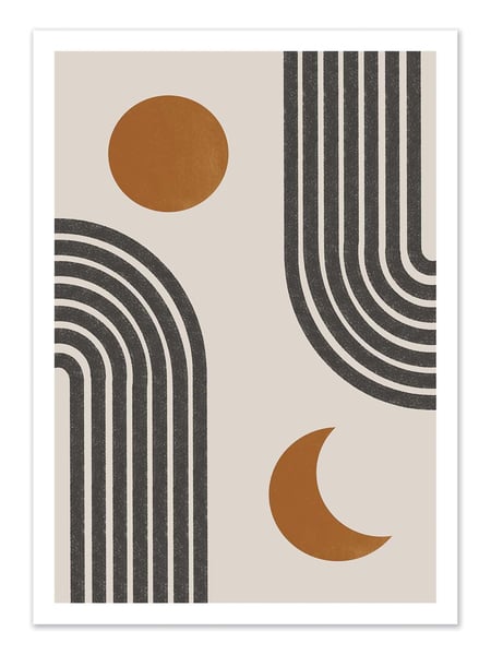 Affiche 30 x 40 cm - Day and night - Miuus studio