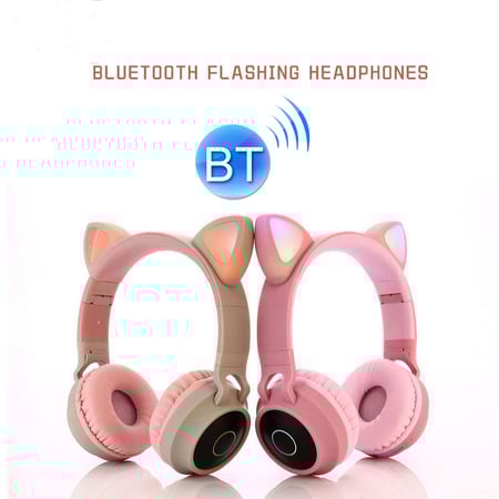 Casque D'Écoute De Chat Rvb Sans Fil 5.0 Avec Micro Intégré