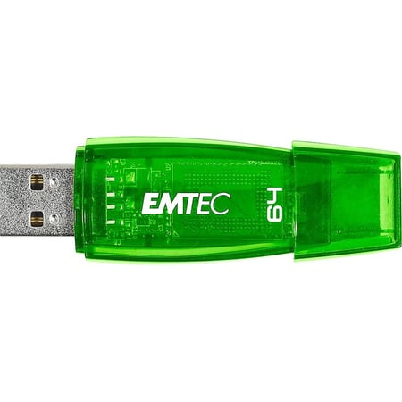 Clé USB Emtec C410 - plastique - 1-14342019 - Vert - 64 Go- Disques dur ...