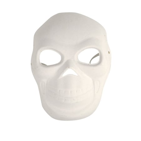 MégaCréa DIY - Masque enfant tête de mort + élastique 21,5 x 16 cm