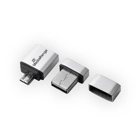 Clé usb 32go Mediarange USB et micro USB 2.0 argent