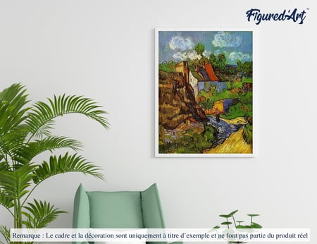 Peinture par Numéro Figured'Art - Van Gogh Maison oise - Kit de Loisir Créatif DIY Numéro d'Art Complet - 40x50cm sans châssis en bois
