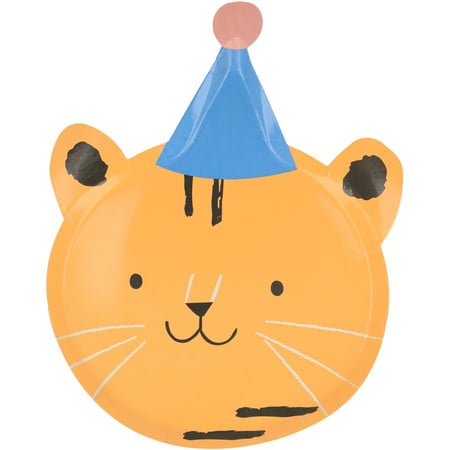 8 Assiettes Découpées La Parade des Animaux
