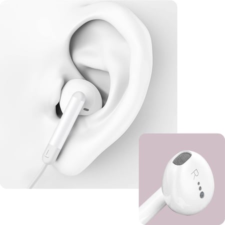 Écouteurs Intra-auriculaires Type-C HTS EP28T-WHT - Blanc - Neuf