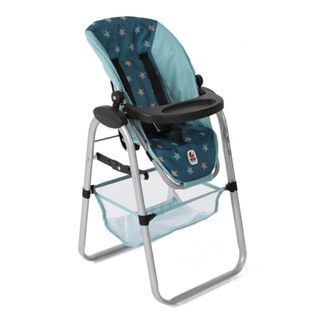 Bayer Chic 2000 Chaise haute pour poupées - Étoile turquoise