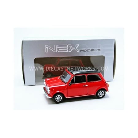 Voiture miniature - WELLY - MINI COOPER 1959 - Échelle 1/24 - Rouge - Pour enfants dès 14 ans