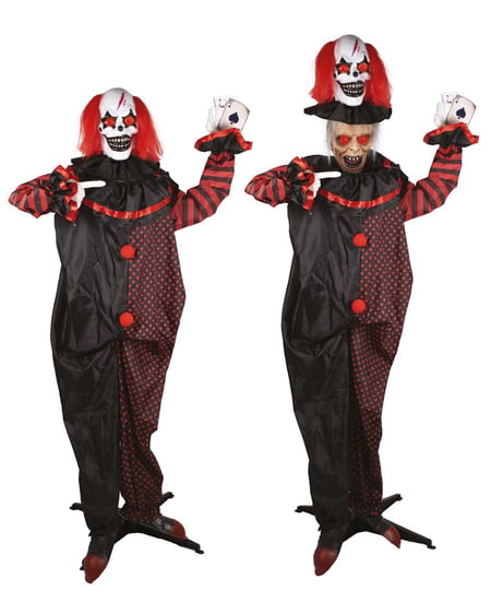 Automate à double tête - Clown - animé, sonore, lumineux - 180cm