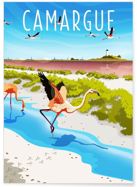 Affiche Camargue | A3 : 29,7x42cm