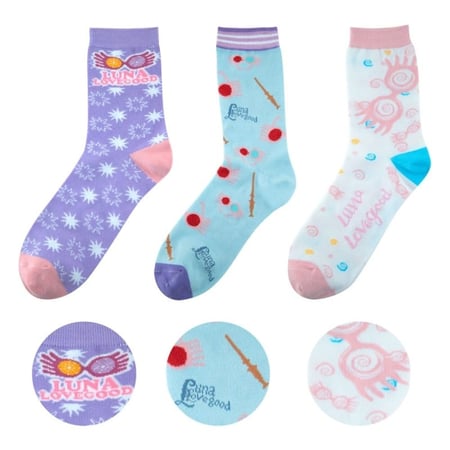 Harry Potter - Pack 3 paires de chaussettes Luna Lovegood - Cinereplicas