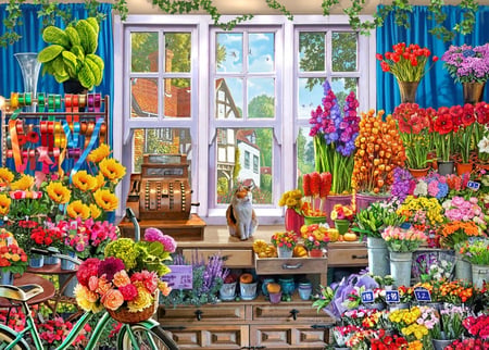 Puzzle 500 pièces - Flower Shoppe - Bluebird Puzzle