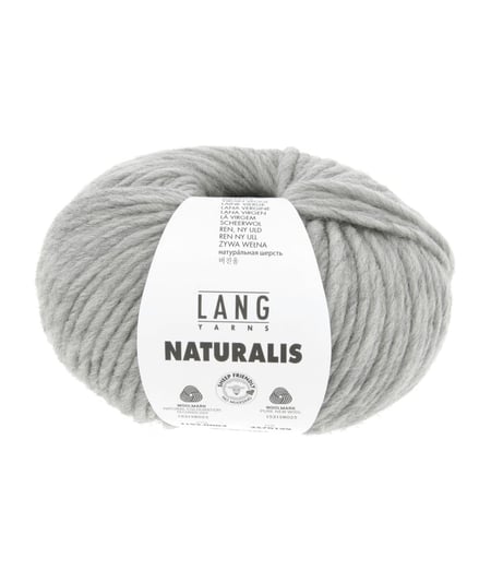 Pelote de laine Mérinos à tricoter Naturalis - Lang Yarns 03 gris perle