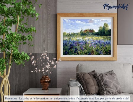 Peinture par Numéro Figured'Art - A la Campagne - Kit de Loisir Créatif DIY Numéro d'Art Complet - 40x50cm sans châssis en bois