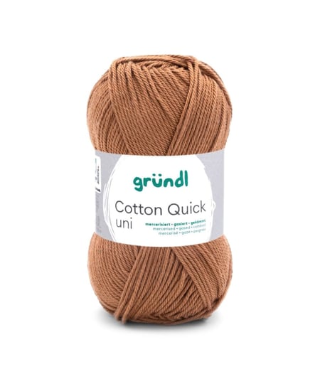 Fil à tricoter COTTON QUICK UNI - Gründl - PPSC - certifié Oeko-Tex 123 Marron