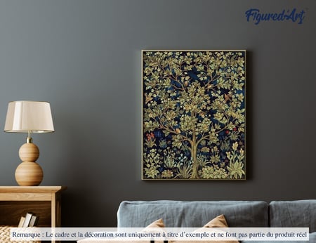 Peinture par Numéro Figured'Art - Arbre de Vie - Kit de Loisir Créatif DIY Numéro d'Art Complet - 40x50cm sans châssis en bois