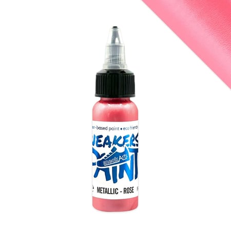 Peinture Textile & Cuir SneakArts - Métallique Rose 30mL - Effet métallisé