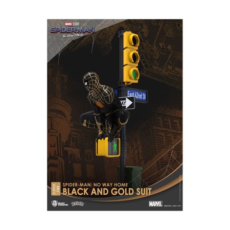 Spider-Man: No Way Home - Diorama D-Stage Spider-Man Black and Gold Suit Closed Box Version 25