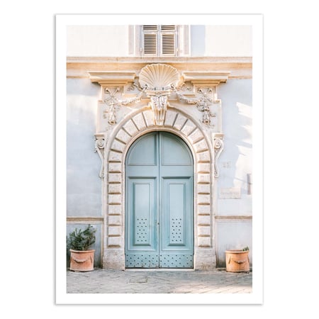 Affiche 50x70 cm - Blue tones of Rome - Italy travel photography Raisa Zwart