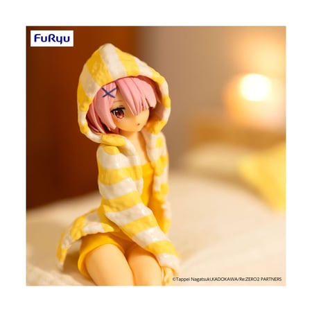 Re:Zero - Statuette Noodle Stopper Ram Room Wear Yellow Color Ver. 14 cm