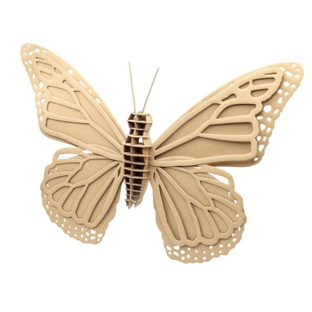 MégaCréa DIY - Maquette en carton Papillon Grand modèle 59,5 x 36 x 4,5 cm