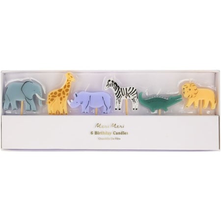 6 Bougies Animaux Sauvages
