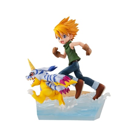 Digimon Adventure G.E.M. Series - Statuette Yamato Ishida & Gabumon 2022 Ver. 12 cm