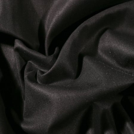 Tissu Coton uni Grande largeur 280cm Santorin Noir