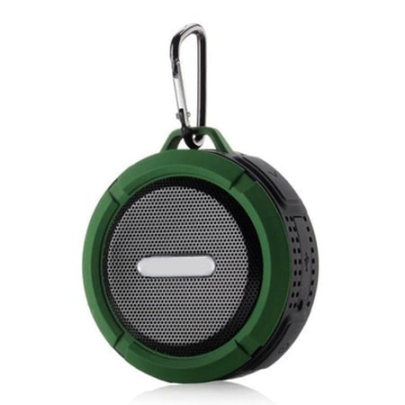 Enceinte Waterproof Bluetooth Portable IP65 Mains-Libres Son Haute Fidélité Vert YONIS