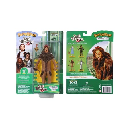 Le Magicien d'Oz - Figurine flexible Bendyfigs Le lion peureux 19 cm