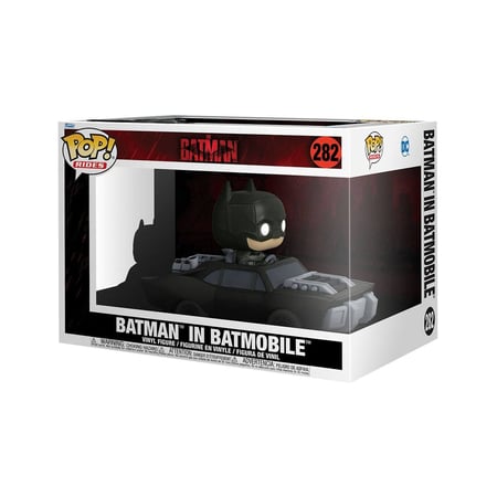 Batman - Figurine POP! Rides Super Deluxe Batman in Batmobile 15 cm