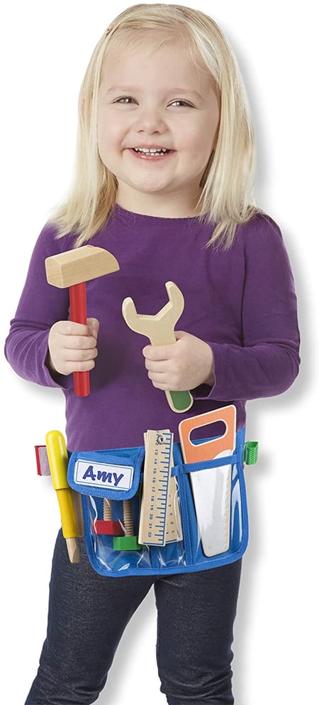 Ceinture d'outils pour petits bricoleurs - accessoires tout en bois