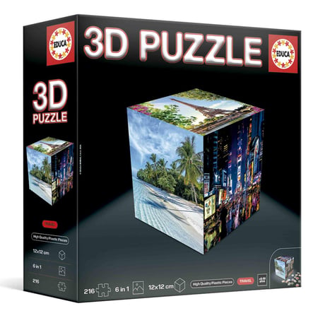Puzzle 3D Travel photo du monde - Educa Borras - Rouge