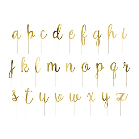 53 Toppers Or - Alphabet