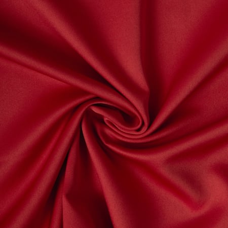 Tissu  Micro Satin mat Joséphine uni  Rouge