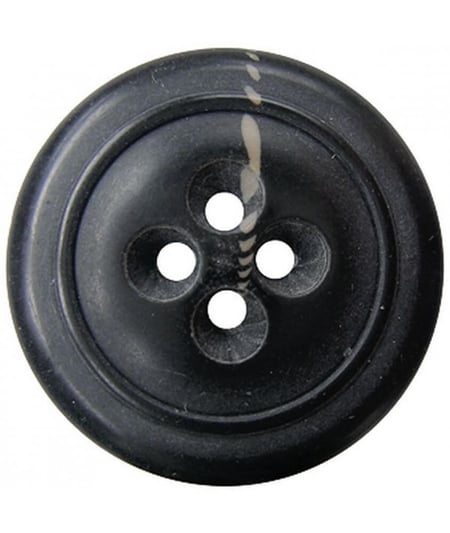 Carte de 3 boutons Costume Chiné Noir 4 trous 20mm - Union Knopf Noir