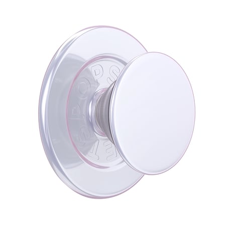 PopSockets Support Smartphone PopGrip MagSafe Fonction Stand et Selfie Fixation Solide Blanc