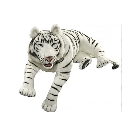Hansa peluche Geante Tigre Blanc Couche 150 cm L - Hansa Peluches Géantes