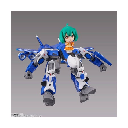 Macross Frontier - TINY SESSION VF-25G MESSIAH VALKYRIE (MICHAEL USE) with RANKA 10 cm