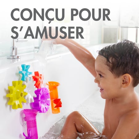 BUNDLE Ensemble de jeux de tuyaux et roues pour le bain 13 pcs
