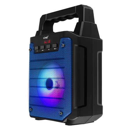 Enceinte lumineuse Bleu Bluetooth Compatible Micro, LinQ