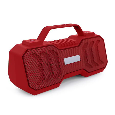 Enceinte Bluetooth 5.0 Portable Karaoke Waterproof 10W Puissance Batterie 1500mAh Rouge YONIS